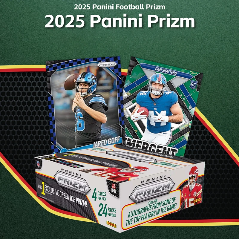 

Коллекционные карточки Panini Prizm NFL Rugby 2025-26, абсолютно новые, в запечатанной коробке, 1 упаковка (24 пакетика), подарки для фанатов