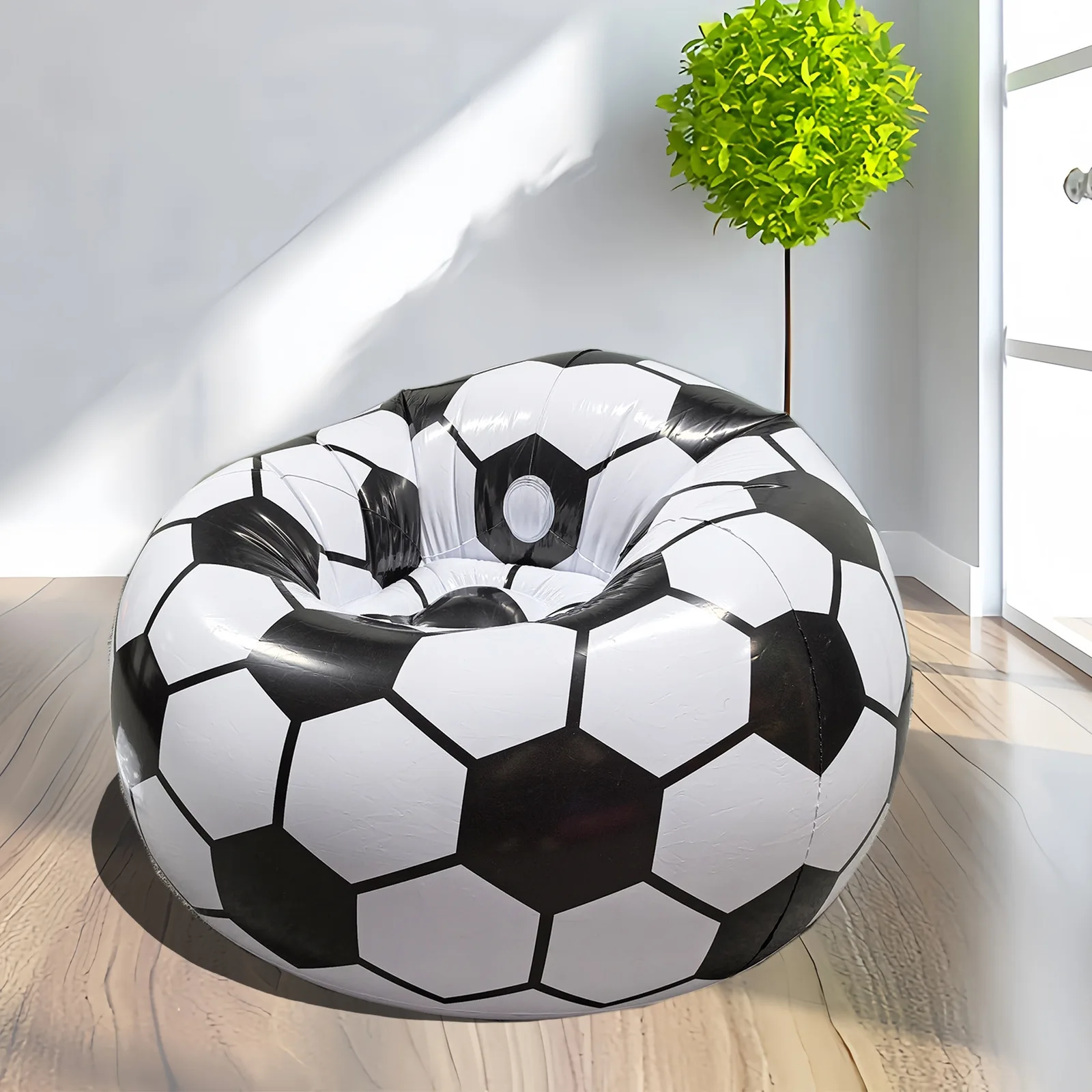 سميكة بولي كلوريد الفينيل كرة قدم قابلة للنفخ كرسي طوي الكبار أريكة بنمط حقيبة الفول أريكة استرخاء كرسي قابل للنفخ كرسي أريكة بنمط حقيبة الفول #4