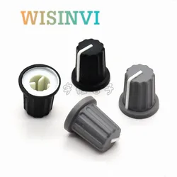 10PCS 16×18mmSoft Rubber Half Shaft Knob Diameter 16mm Height 18mm Potentiometer Encoder Knob 270 Degree D-Shaped Inner Hole 6mm