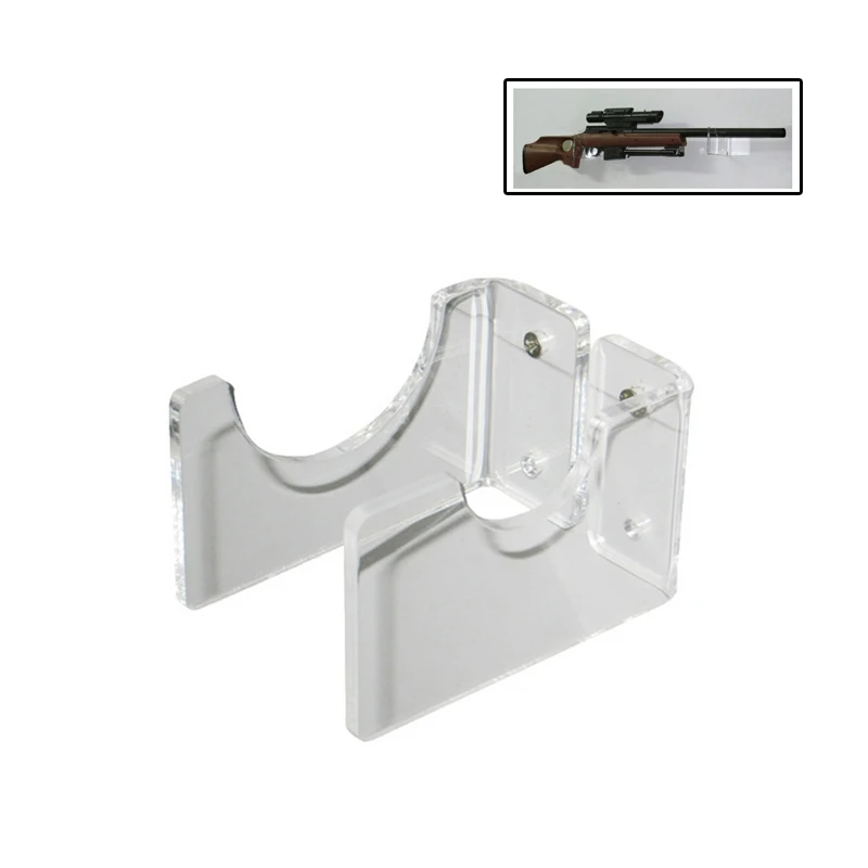 Transparent Rifles Display Stand Wall Mount Hang Toy Gun Home Office Dorm Decor Mount