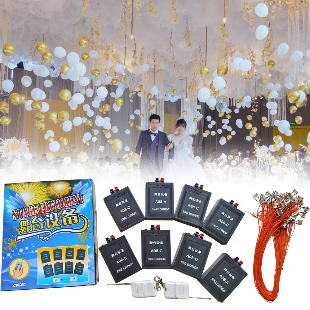 

Remote Control Balloon Kit Exploding Ground Blaster Machine with Ci9 Balloon Suffering Machine Bride Wedding Party Fly Balloons