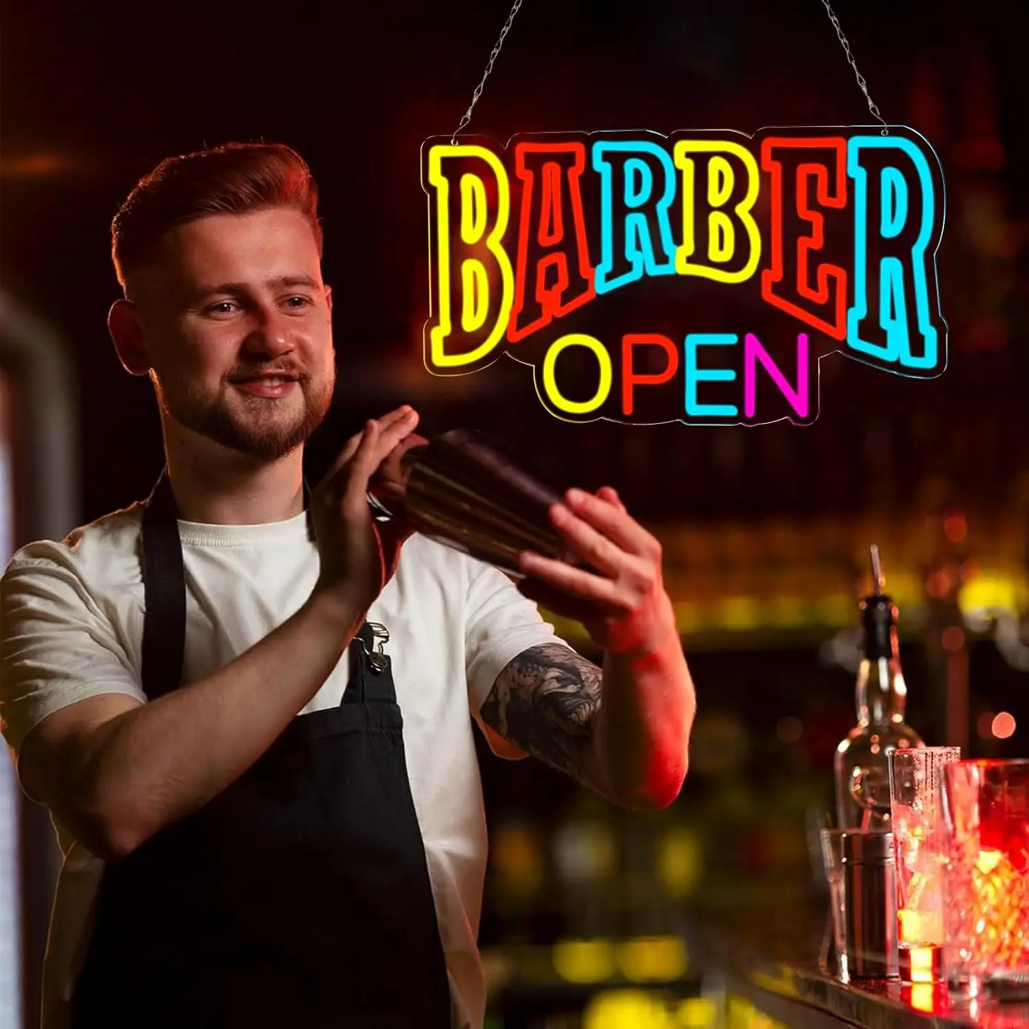 Kapper Neon Sign USB Dimbare LED Neon Light Sign voor Kapper Studio Business Store Neon Nachtlampje Kapper Opening Gift