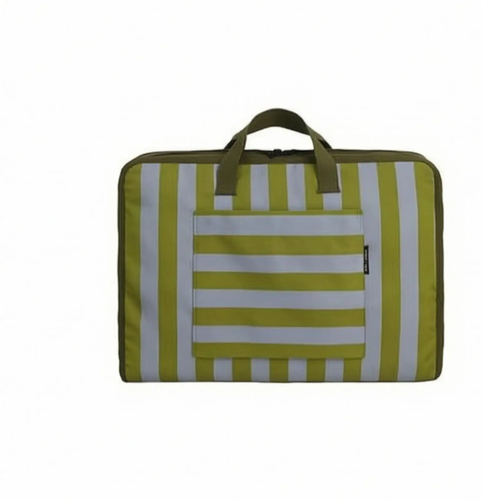 Travel Storage Organizer Bag for Suitcase with Striped Design and Hanging Hook for Closet