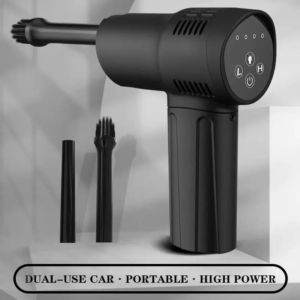 60W Wireless Air Duster Dust Blowing Gun USB Compressed Air Blower Cleaning For Computer Laptop Keyboard Camera Cleaning Cleaner