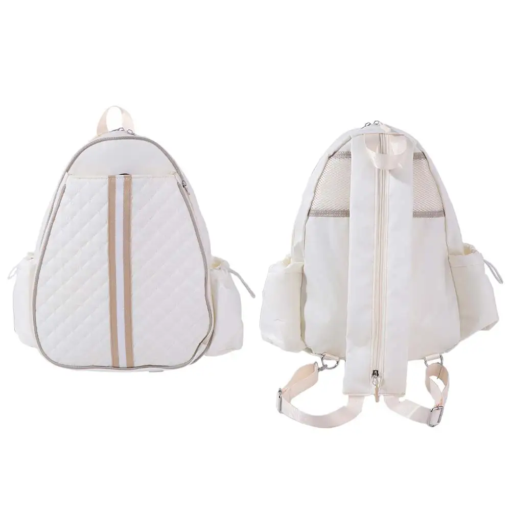 Large Capacity Tennis Crossbody Backpack Zipper Closure Waterproof Lightweight Sling Bag Multipurpose Adjustable Strap