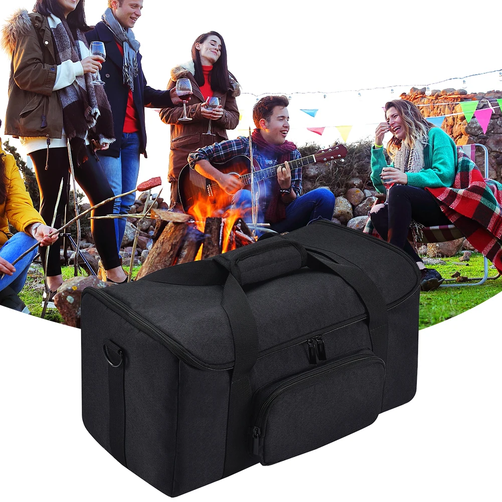Portable Speaker Outdoor Travel Case Heavy-Duty Speaker Carrying Storage Pouch with Protective Pads for  Ears Hyperboom