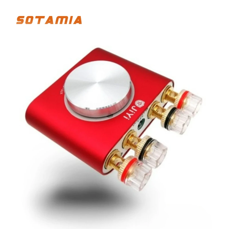 SOTAMIA TPA3221 블루투스 5.0 광섬유 전력 증폭기 블랙/레드 100W*2 스테레오 클래스 D 듀얼 채널 오디오 HIFI 증폭기