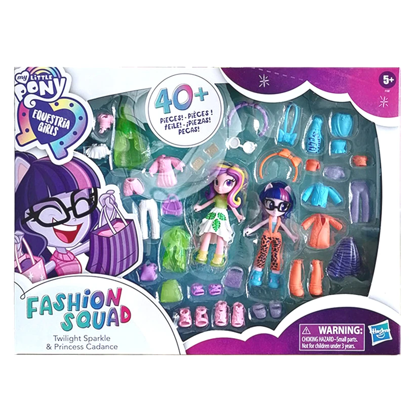 

Hasbro My Little Pony Twilight Sparkle Princess Cadence Equestria Girls Fashion Squad Action Figures Dress Up Doll Toy Kids Gift