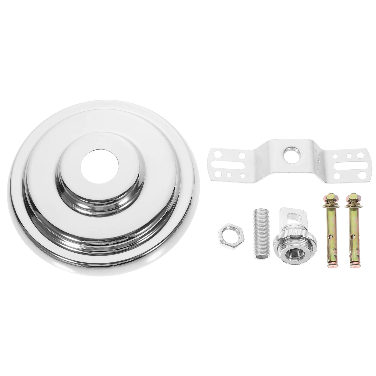 

Metal Chandelier Canopy Ceiling Cover Plate Strong Shiny Finish Retro Minimalist Style Durable Light Fixture Replacement