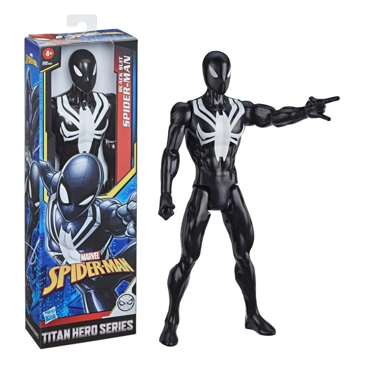 

Hasbro Spider-Man Marvel Titan Hero Series Villains Black Suit 12" Scale Super Hero Action Figure Toy Kids for Ages 4+ E8523