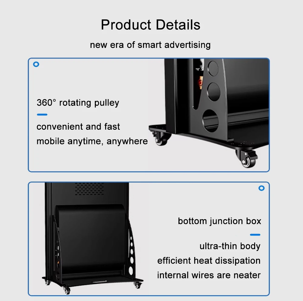 Penghalang Air Untuk Produk Layar LED Kustom P1.25 P1.56 P1.86 P2 P2.5 P4 Layar Poster LED Digital Dalam Ruangan 1920x640 Lipat