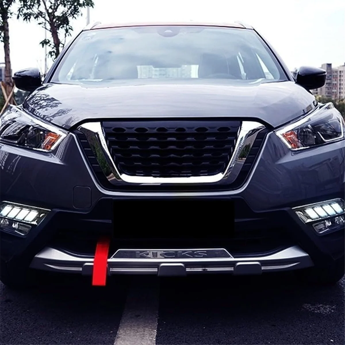

Светодиодные дневные ходовые огни для Nissan Kicks 2017-2020, белые DRL и янтарные указатели поворота, противотуманные фары