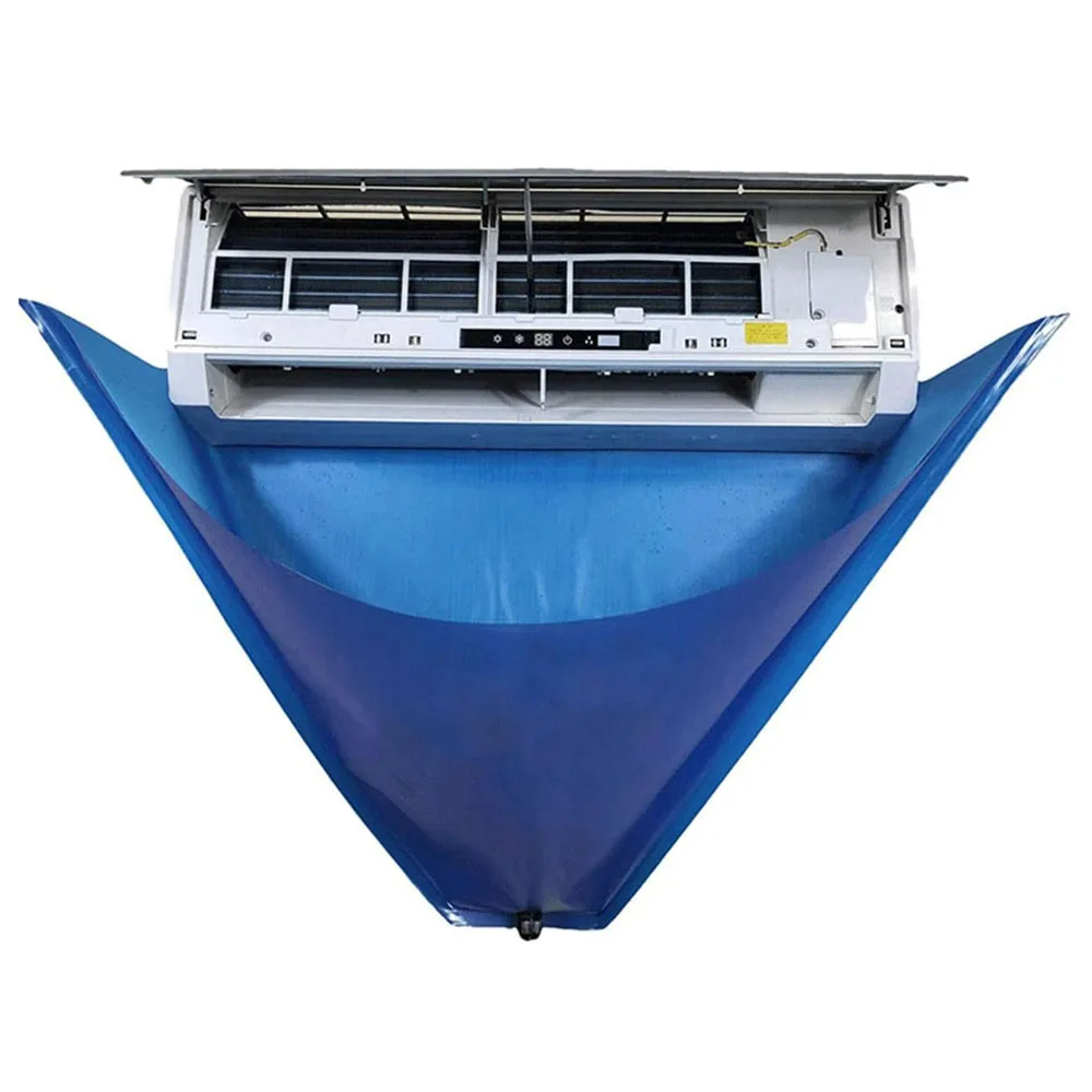 Large Air Conditioning Cleaning Cover Double Layer Thickened Cleaning Installation Protection Dust Collector Water Bag Fastening