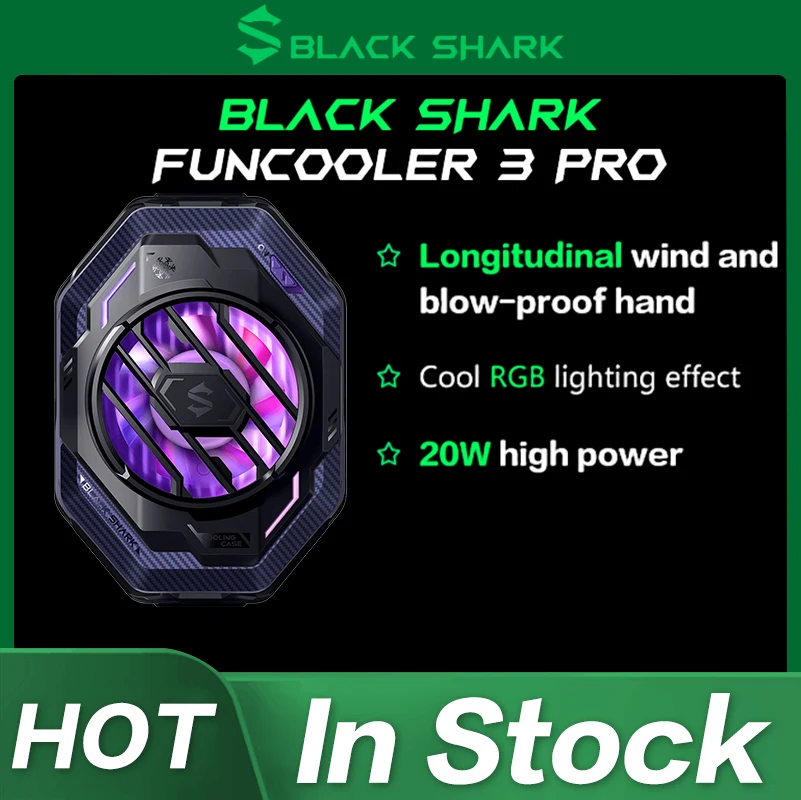 Original Black Shark 3 Pro Fun Cooler Black BR31 Black Shark Accessories Mobile Phone Radiator