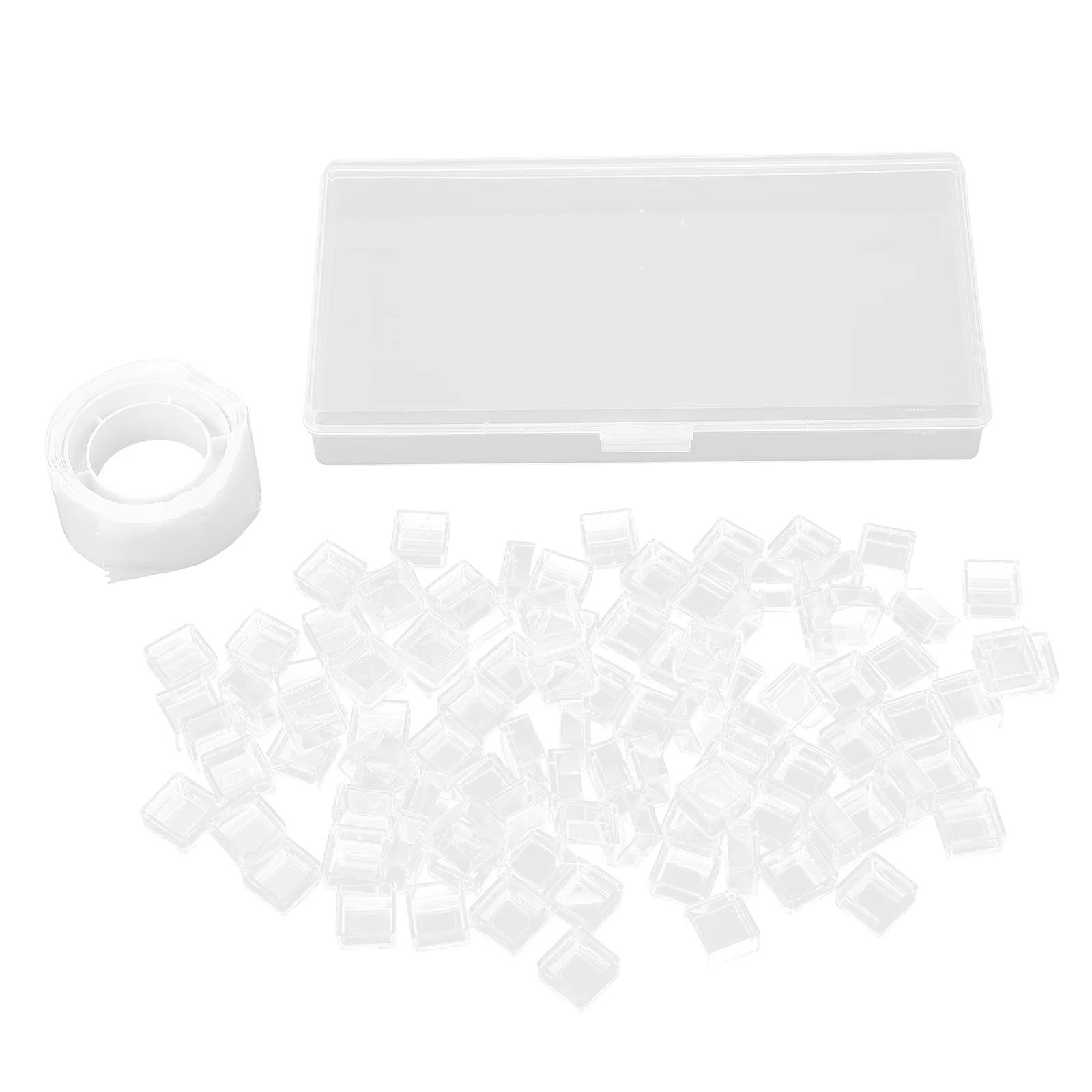 

1 Set Portable Watercolor Box Transparent Plastic Pigment Holder For Artists Students Kids Watercolor Paint Painting