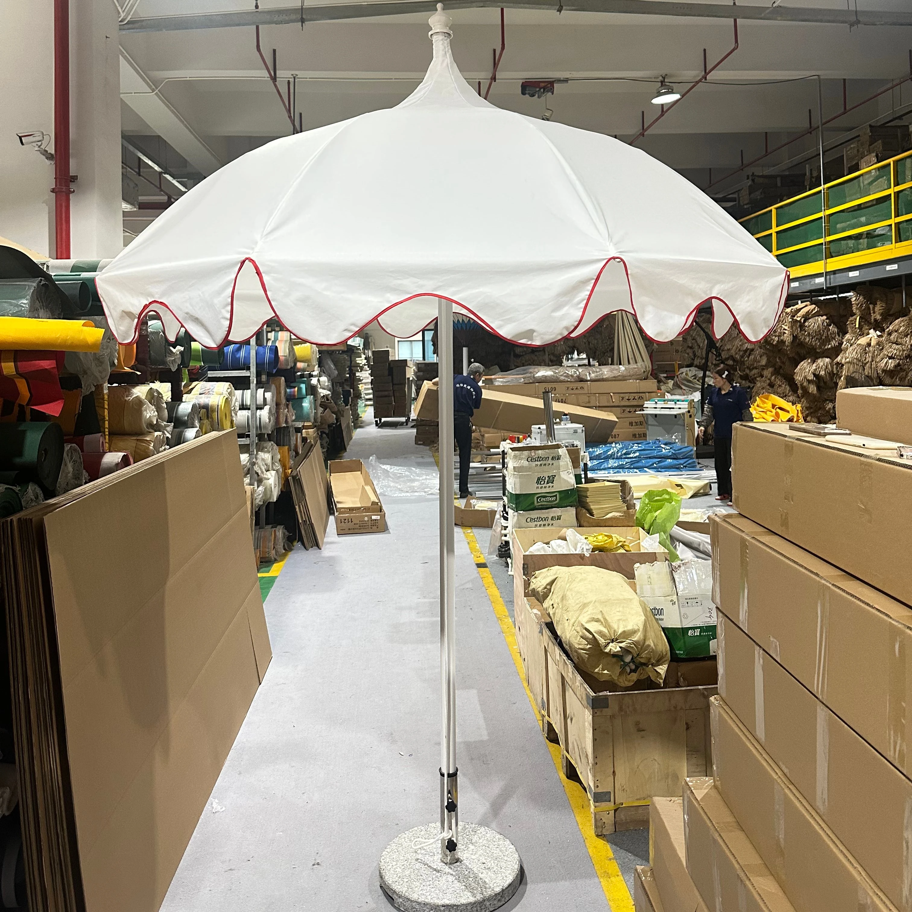 Modern Outdoor Aluminum Garden Sunshade Umbrella Parasols Patio Umbrella Center Pole For Courtyard Gym Hotel Restaurant Use