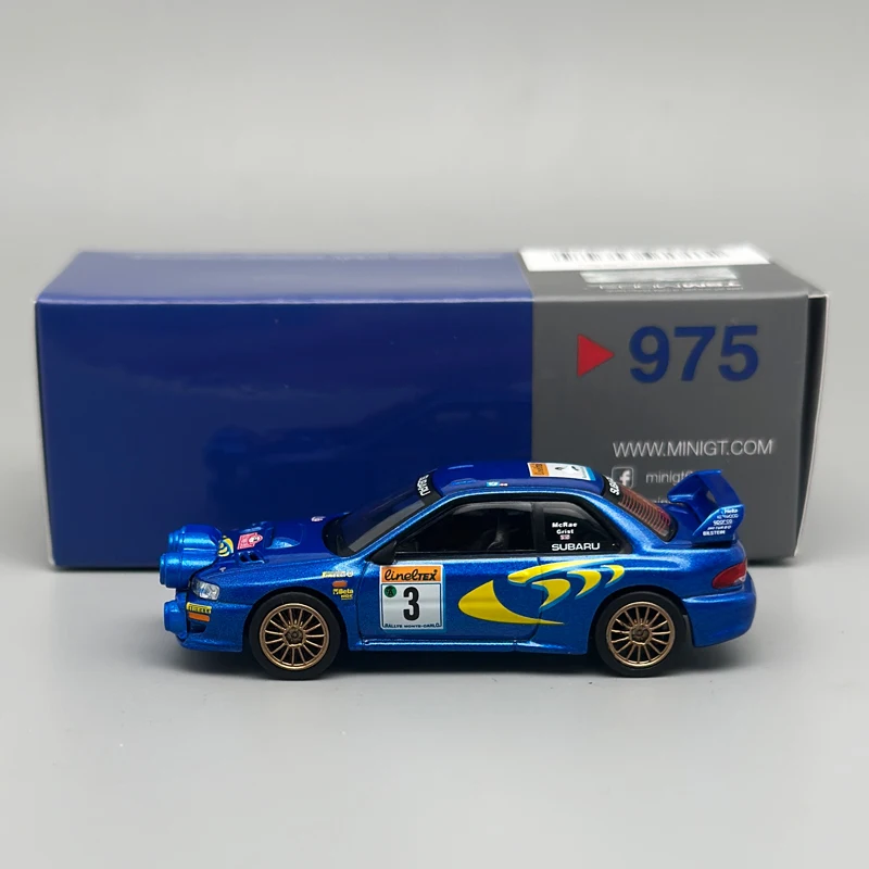 MINIGT 975 Subaru Impreza WRC98 1998 Rally Monte-Carlo 3rd Place