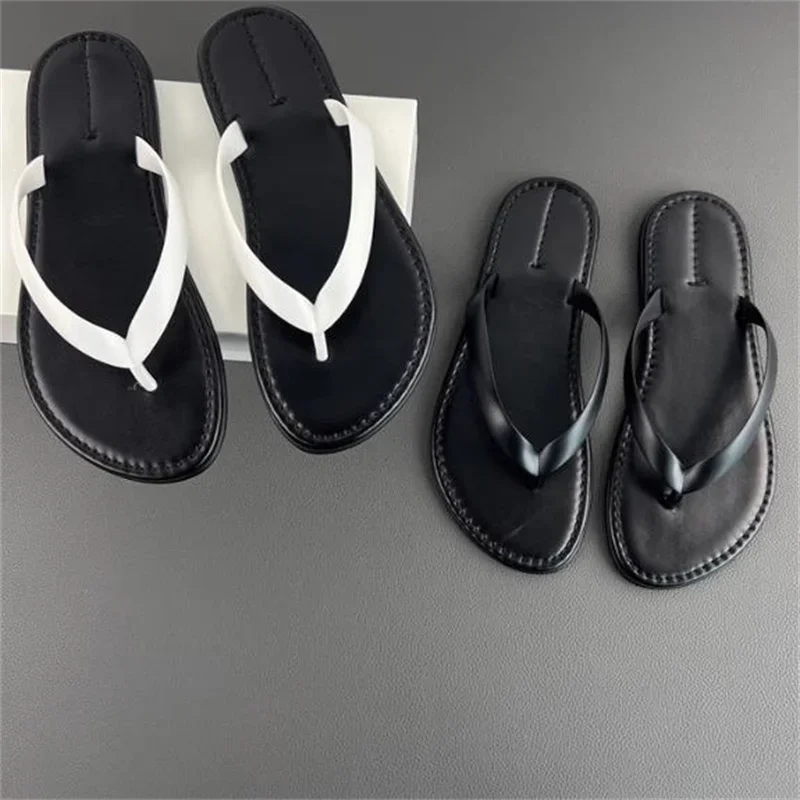 

Flip-flops Shoes For Womens Round Toes Ladies Flat Heels Female Slippers Sewing Lines Zapatos Mujer Mixed Colors Chassure Femme