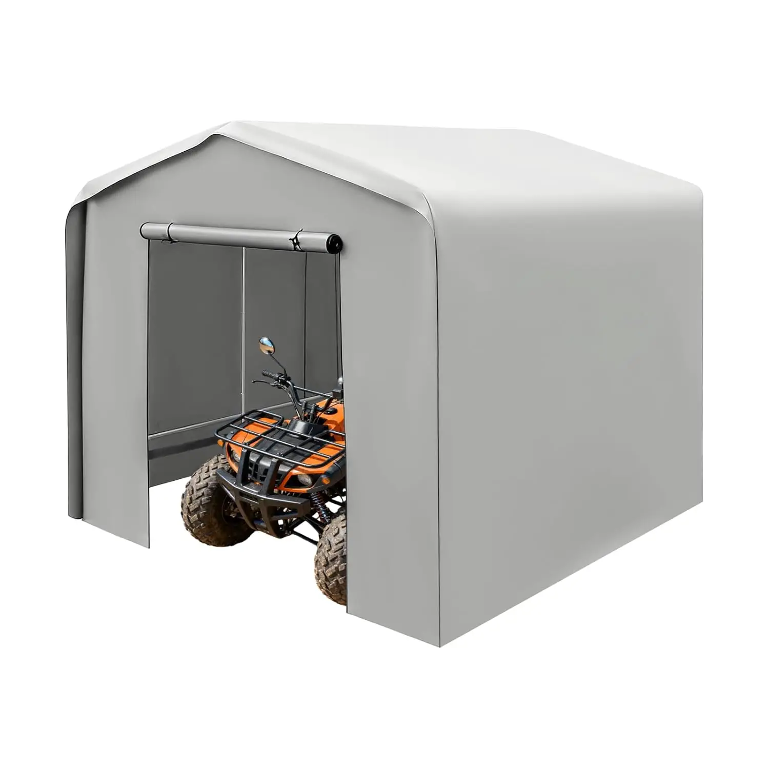 

Навес для автомобиля 12x12 футов, сверхпрочный навес-гараж с рулонными воротами, портативное уличное укрытие для транспортных средств, водонепроницаемый, на заказ