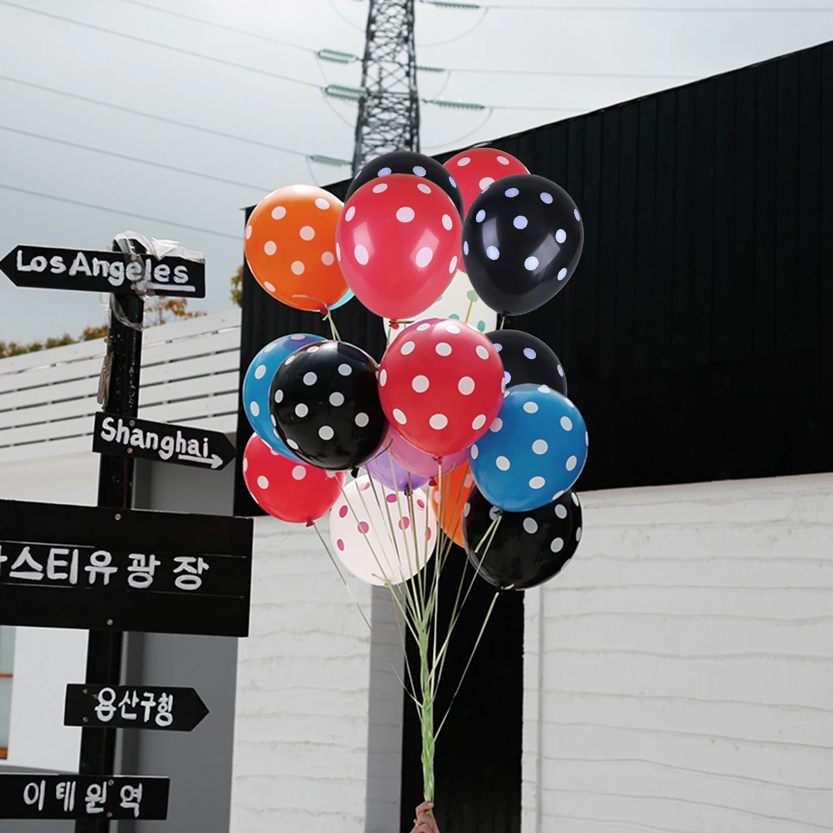 

50Pcs Dot Latex Balloons 12 Inch for Wedding Birthday Party Decoration Red Black Fun Party Decorations