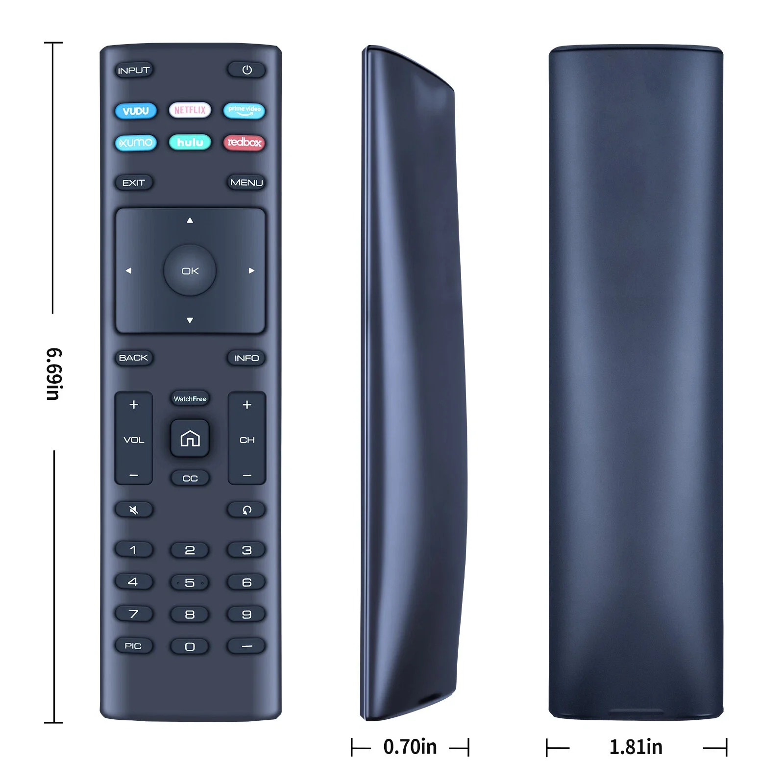 Replacement XRT136 Remote Control Compatible with Vizio TV V435-G0 D40F-G9 D50X-G9 PQ65-F1 PQ75-F1