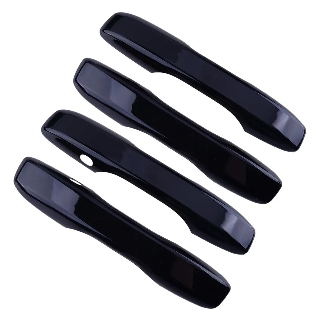 

1 Set ABS Car Exterior Side Door Handle Cover Trim Bezel w/Keyless Entry Fit for Honda Civic 11th 2022 Glossy Black