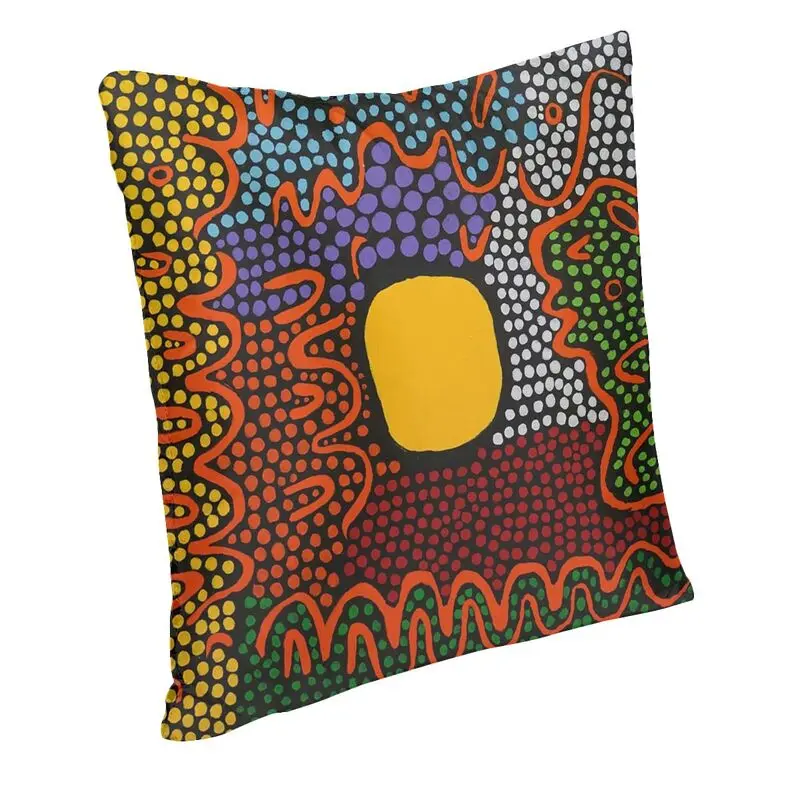 Vibrant Yayoi Kusama Square Throw Pillow Case Decoration 3D Double-sided Printing Funny Polka Pop Cushion Cover for Living Room