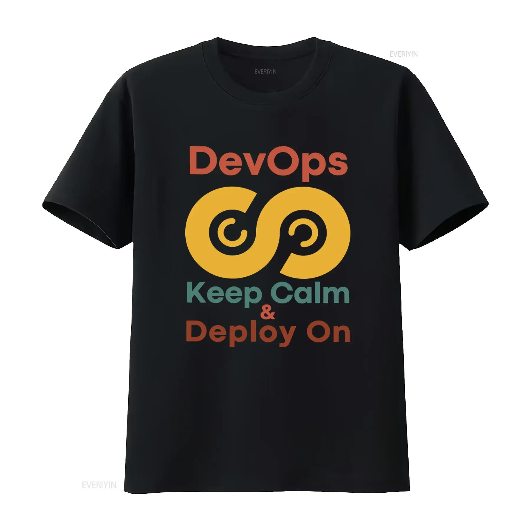 DevOps Keep Calm Deploy On Softstyle T Shirt for Developers and Programmers Agile Design vintage Washed designer clothes