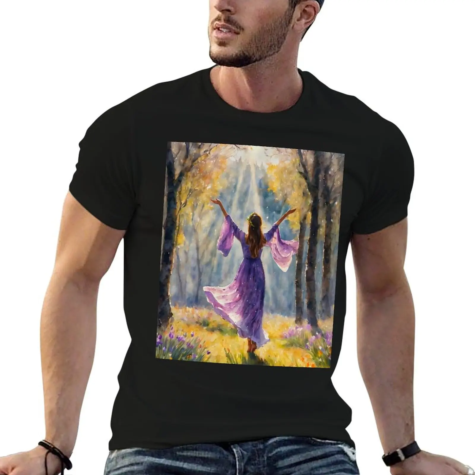 

Rejoice! Spring Has Returned! By Lyra the Lavender Witch T-Shirt graphics heavyweights vintage clothes mens t shirts pack