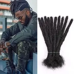 Rastas de pelo Afro para hombre, trenzas Afro rizadas a granel para extensiones de cabello trenzado sintético, hechas a mano, suaves, Faux Locs