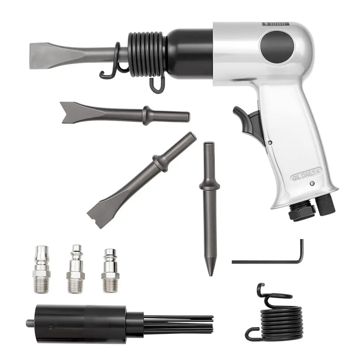 Best of 2026 Air Hammer, 4500BPM Pneumatic Hammer with Rust Removal Air Scaler & 4PCS Chisels Round Shank,for Cutting Scraping