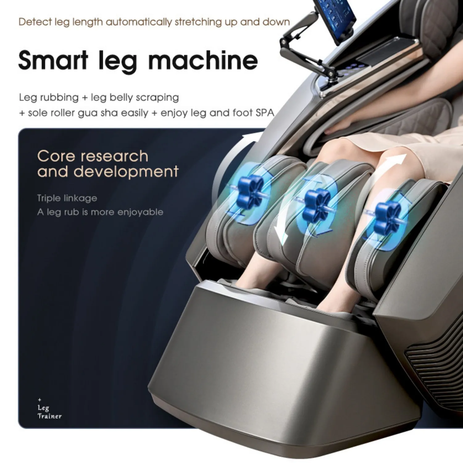 Fauteuil de massage professionnel 4D, chauffage par gravité zéro, pour tout le corps, 3D, intelligent, électrique, automatique, Bluetooth, pour la maison, garantie 3 ans