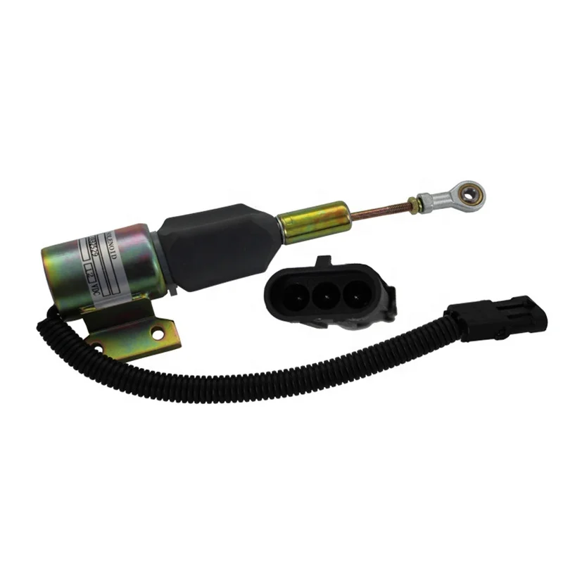 Diesel Engine Stop Solenoid Fuel Shut Off Solenoid for 3932529 12V