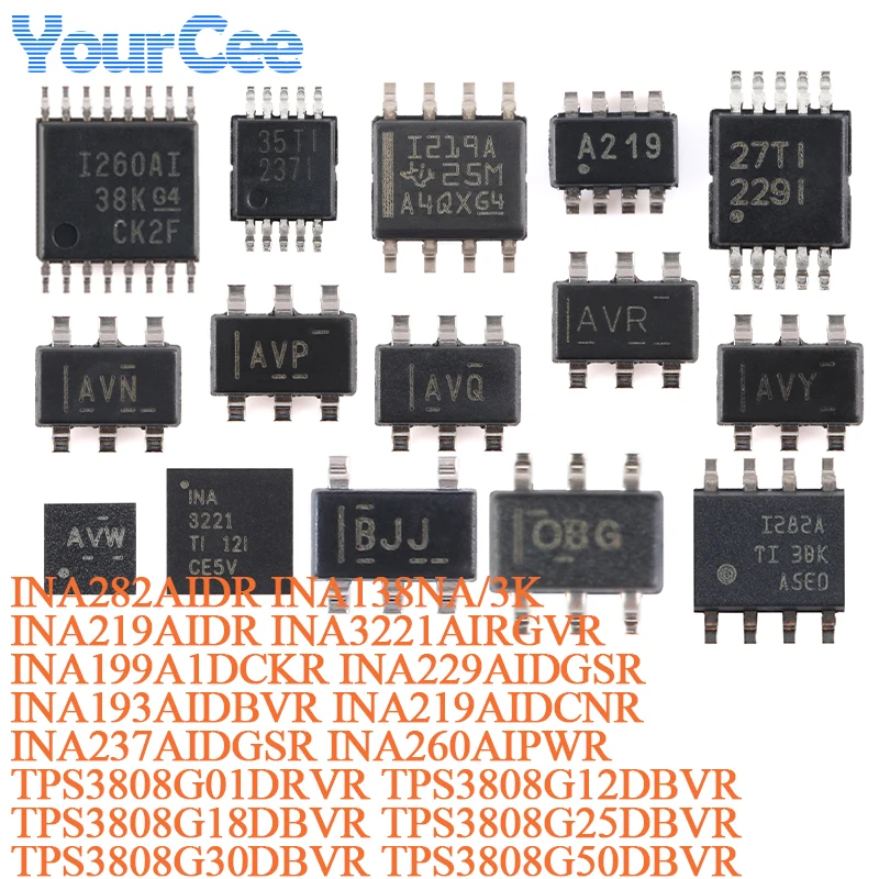 5pcs/1pc INA237AIDGSR 35TI 237I VSSOP-10 INA237 85V 16-Bit I2C Output Current/Voltage/Power Monitor INA260AIPWR INA219AIDCNR