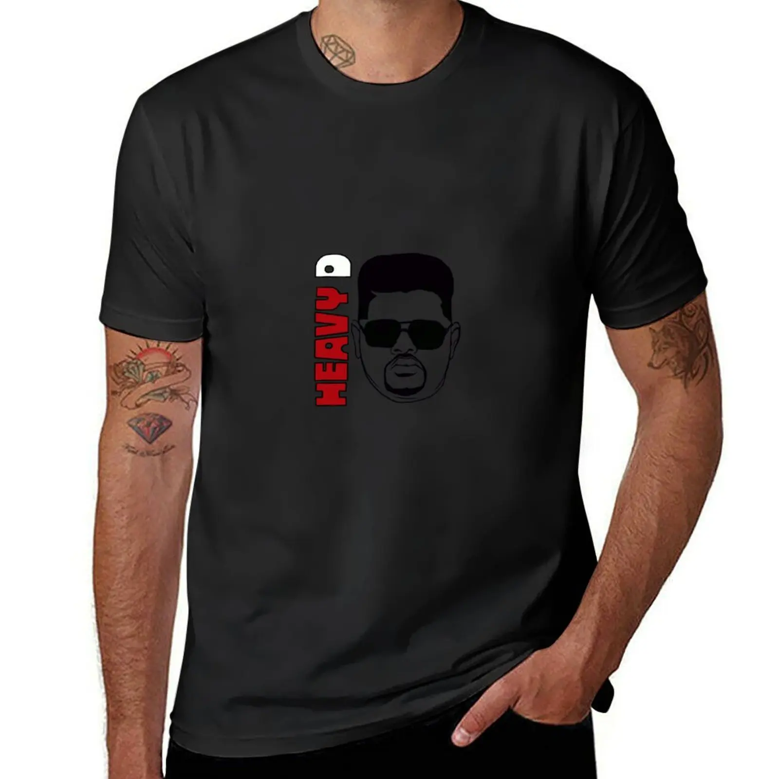 

Heavy D Old School Hip Hop T Shirt T-Shirt plain tees customizeds black t-shirts for men