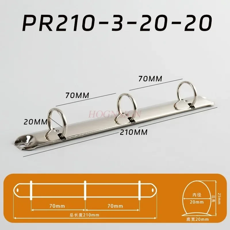 Clipe de ligação de folhas soltas com 3 buracos, pasta a4a5b5, universal, artesanal, faça você mesmo, clipe de metal, núcleo substituto, fivela de anel de ferro
