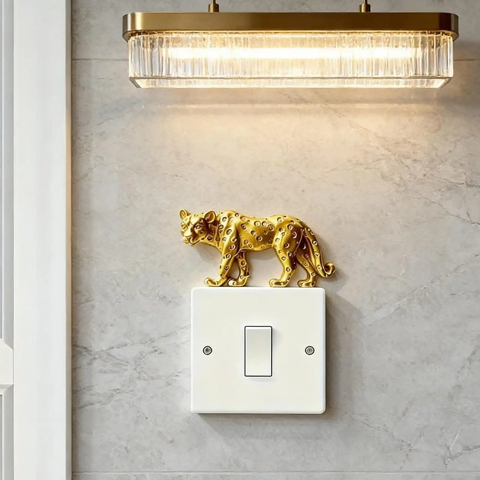 Light Switch Decor Switch Figurine Household,Creative,Modern,Animal Ornament Resin Sculpture for Living Room Bedroom