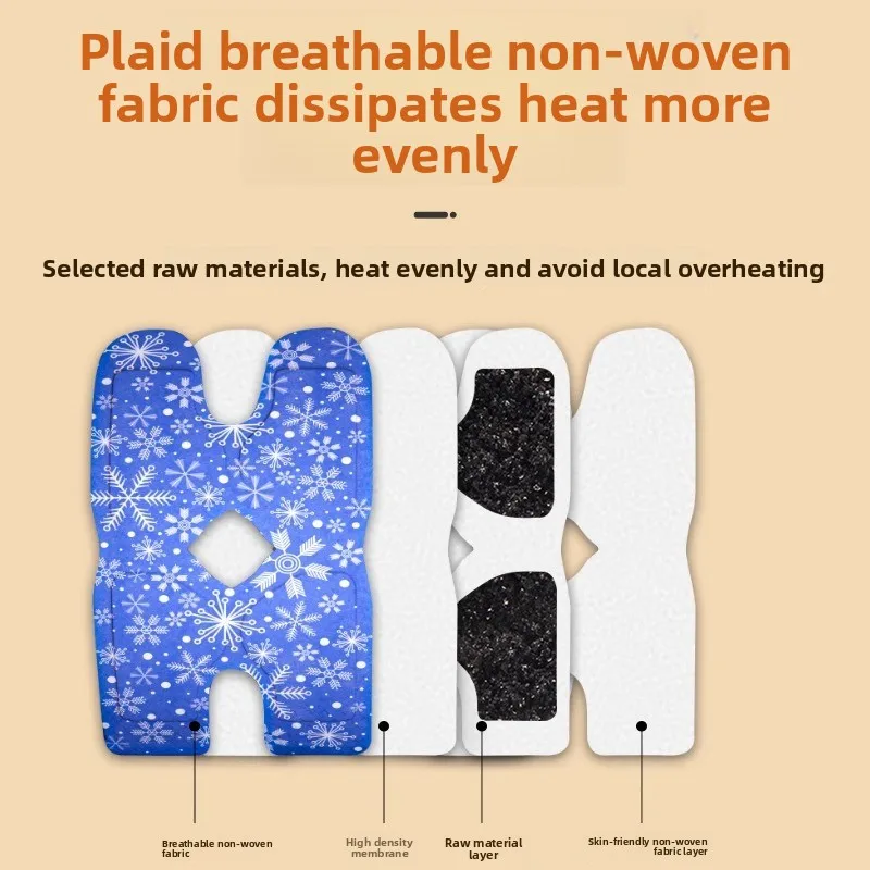 وسادات دافئة للركبة ذاتية التسخين لفصل الشتاء، راحة المفاصل الحرارية مع نسيج ناعم، تصميم قابل لإعادة الاستخدام