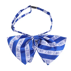 Party Costume Decorate College Social Finer Women Zeta Phi Beta Greek Letter Bowtie