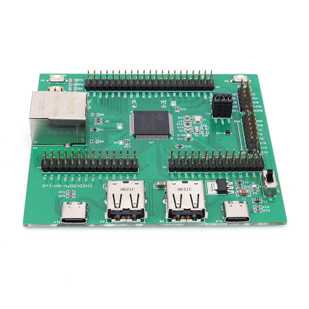 CH32V307 Support de carte d'évaluation à bord WCH-Link MCU Carte de développement à faible coût CH32V307V-EVT-R0 USB