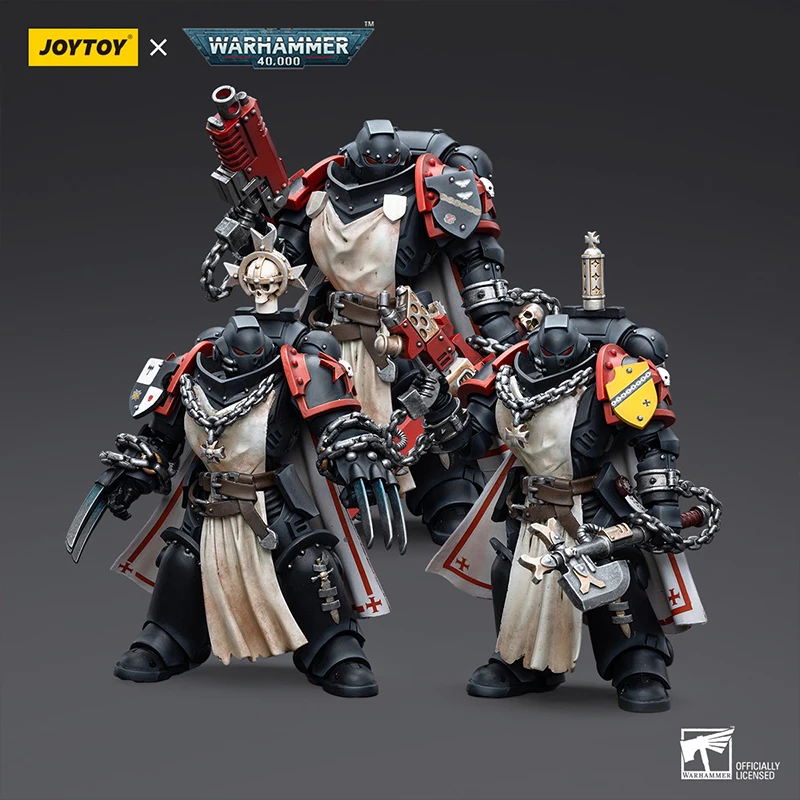 JOYTOY Warhammer 40K 1/18 Scale Black Templars Primaris Sword Brethren Action Figure Model Toys For Collection