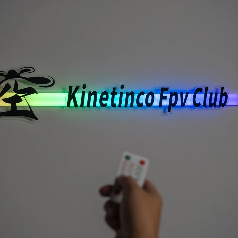 RGB Illuminated Strip Light Acrylic Three-dimensional Letter Luminous Wall-mounted Sign Good-looking bar Decorative Signage