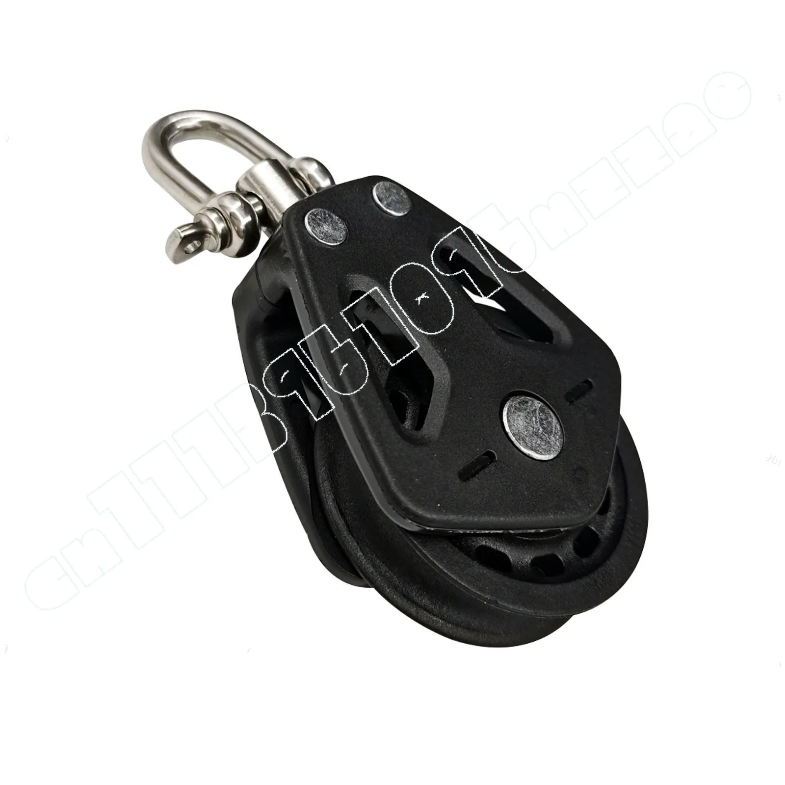 

Black Nylon Pulley Rotating Pulley Plastic Single Pulley Pilates Boat Yacht Kayak Marine Accessories