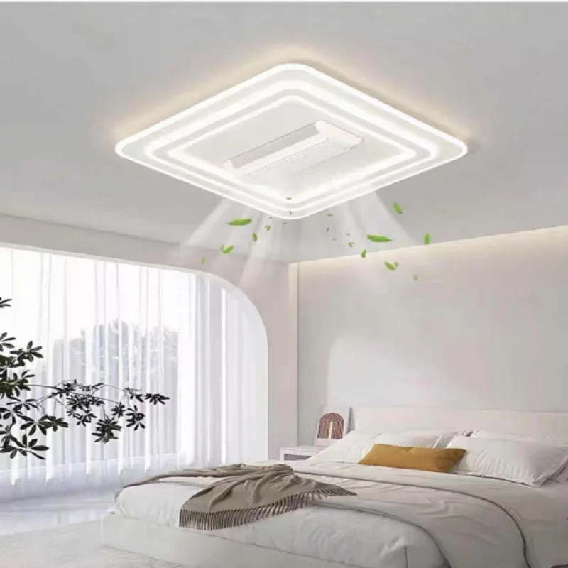 

Silent bladeless fan lamp main living room light 2025 new style invisible ceiling lamp modern and simple
