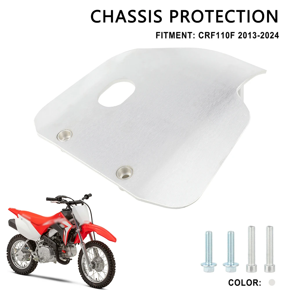 

Motorcycle CNC Chassis Protection Bottom Plate Cover Accessories For Honda CRF 110 F 2013-2022 2023 2024 Dirt Pit Bike Motobike