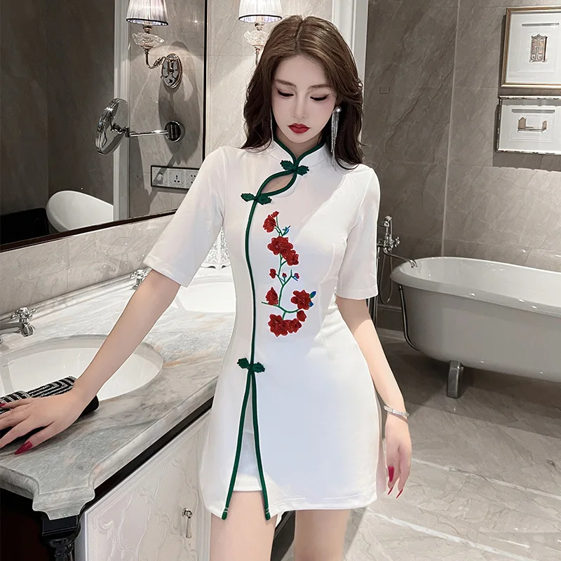 Woman Work Clothes Suit Hotel Waiter Beauty Salon Spa Massage Nail Cafe Sexy Foot Bath Sauna Technician Overalls Skirt Uniform