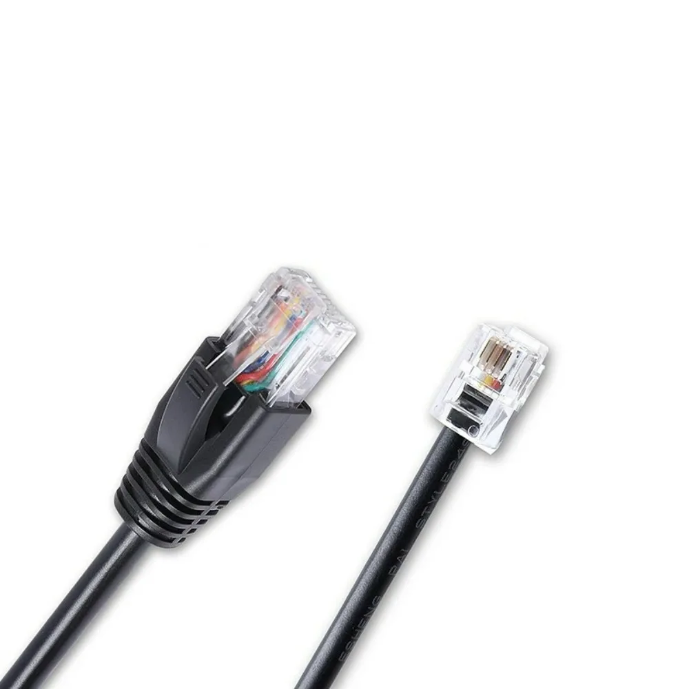 Cable de cableado personalizado RJ45 8P8C macho a RJ9 4P4C macho Compatible con equipos de comunicación