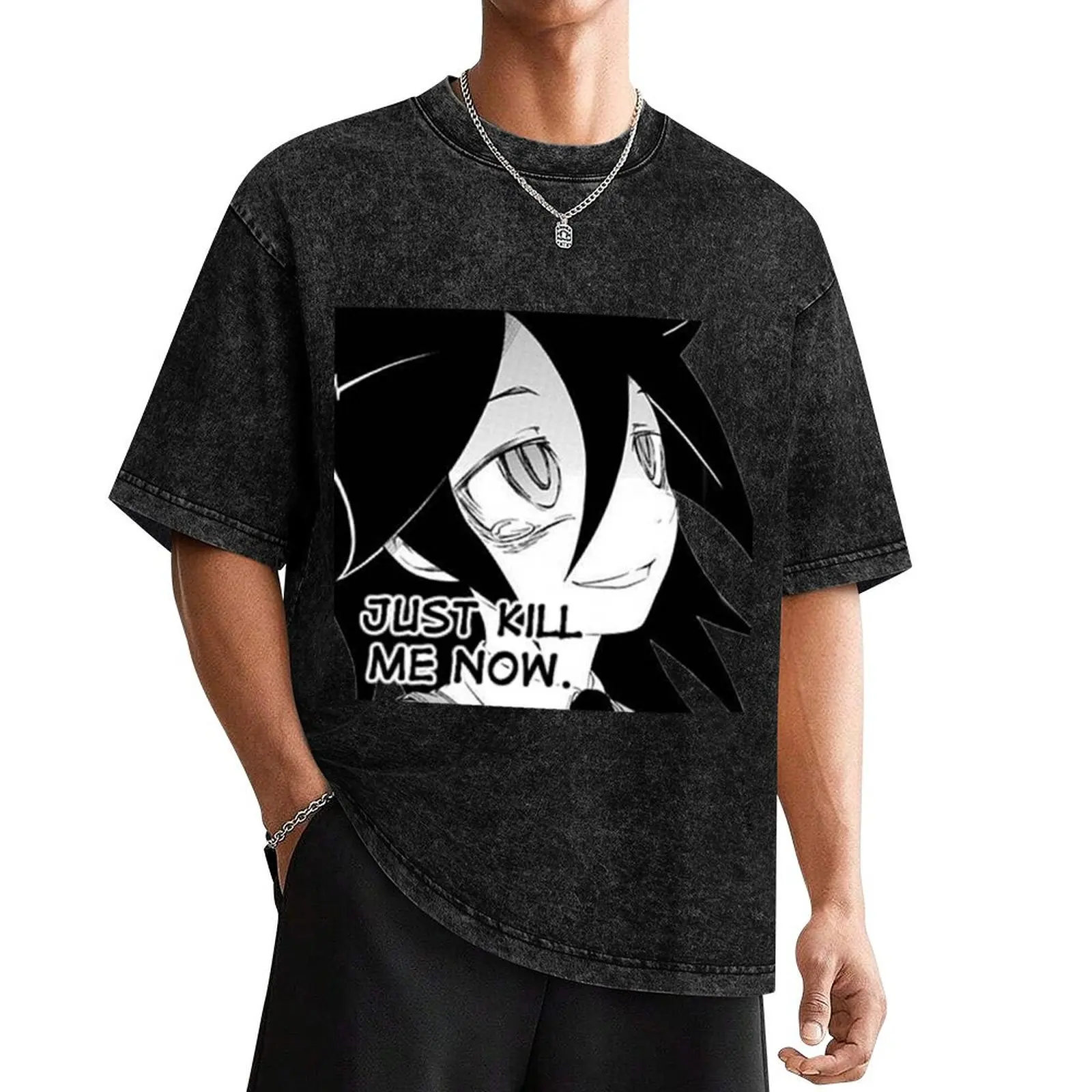 

Yomoko Kuroki Just End Me Now 2 T-Shirt new edition Aesthetic clothing cheap stuff customs big and tall t shirts for men