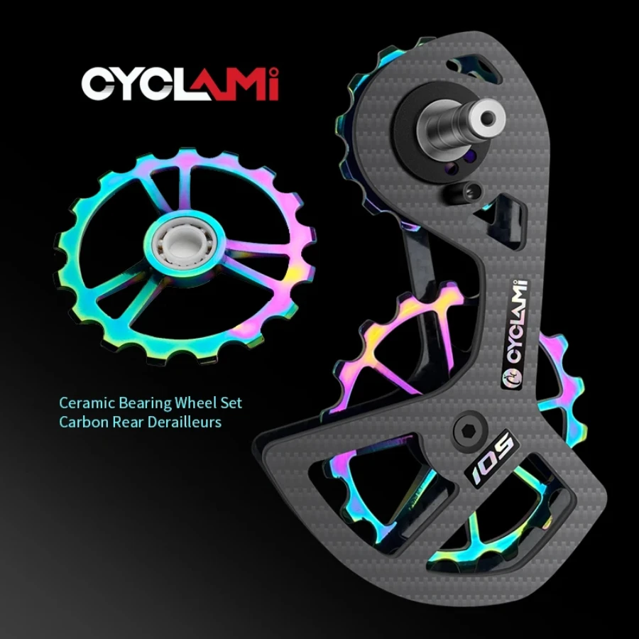 

CYCLAMI Carbon Rear Derailleurs UT R8000 105 R7000 5800 6800 Bicycle Ceramic Bearing Wheel Set 13T 18T For SHIMANO Ultegra DURA