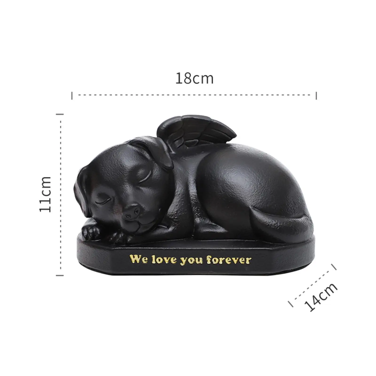 Resin Pet Cremation Urn Animal Dogs Cats Ashes Keepsake Memorial Urn Funeral Storage Box for Puppy Kitten Pet Supplies